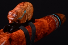 Amboyna Burl Native American Flute, Minor, Mid F#-4, #G29A